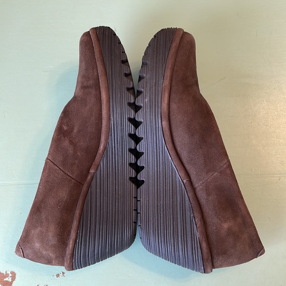 Fly London YAZ Wedge Shoes in Espresso Brown Suede, Size 37 Euro/6.5 US - Picture 6 of 13